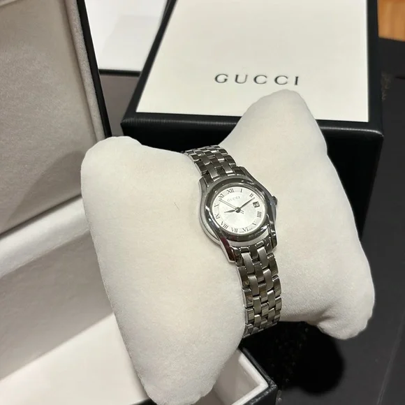 🎁🎁🎁GUCCI 5500L watch stainless steel SS